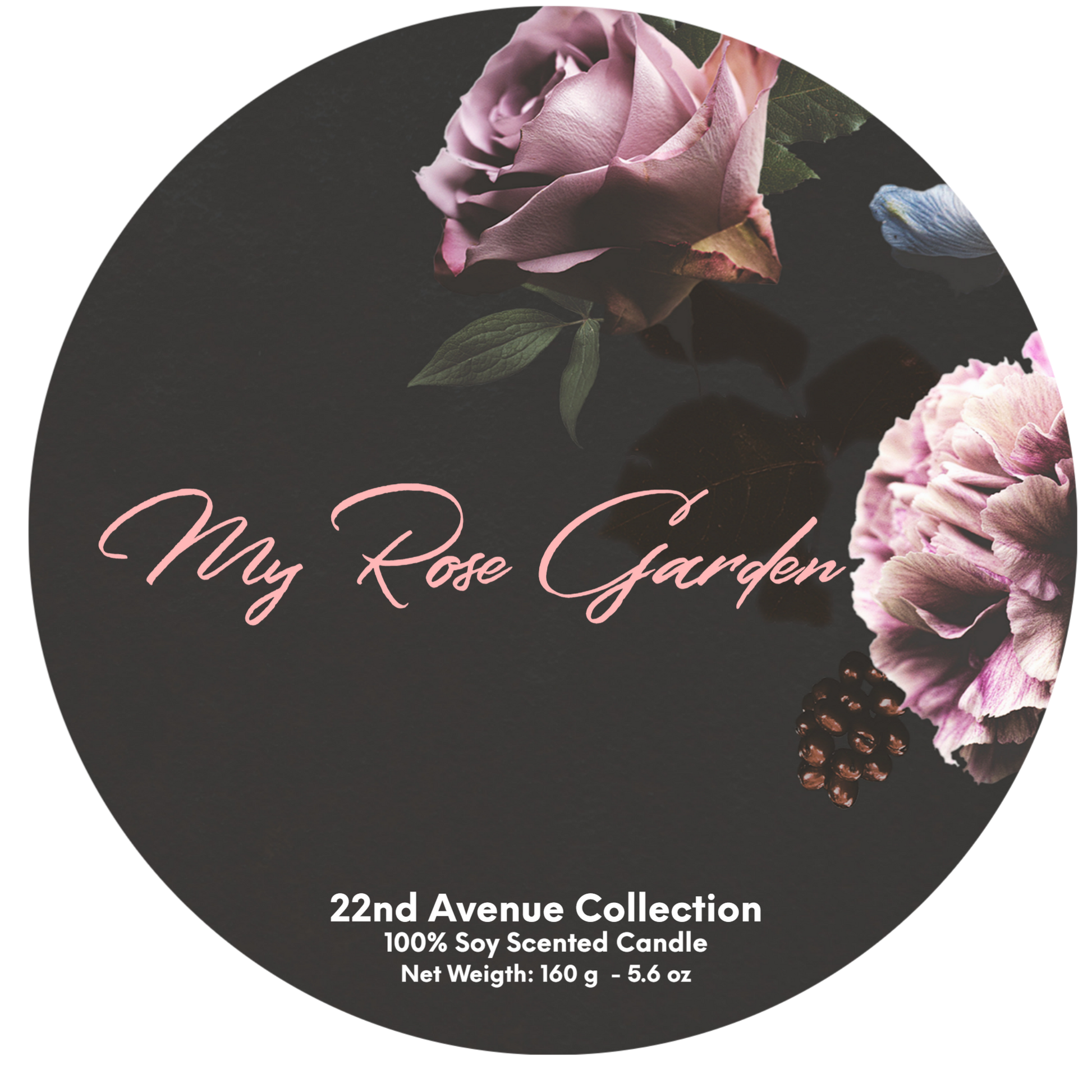 My Rose Garden is our utmost Floral scented candle. It has powerful notes of different Roses and a touch of citrus. If you've ever had the opportunity to be surrounded by blooming roses, you will know what it is. If not, let us show you. My Rose Garden Scent is a combination of Rosewater, Apple Blossom, Mandarin, Verbena, Black Rose, Geranium, Climbing Ivy, Damask Rose, Rosewood, and Musk. A gift to your muse, a gift to feminine energy. Mother's Day, Valentine's Day.